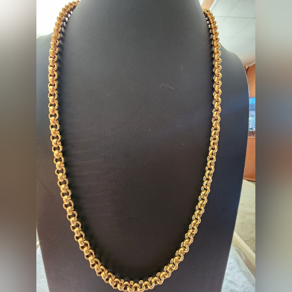 Napier GoldTone Chain Necklace 30" EUC VTG